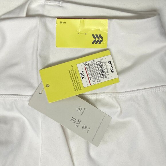 All in Motion High Rise Athletic Skort White XXL NWT Active Tennis Golf Workout - Picture 10 of 10